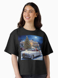 Hollywood Holidays The King s Grand Holiday Arrival Boxy T Shirt Boxy T Shirt Viral TikTok Modern Aesthetic