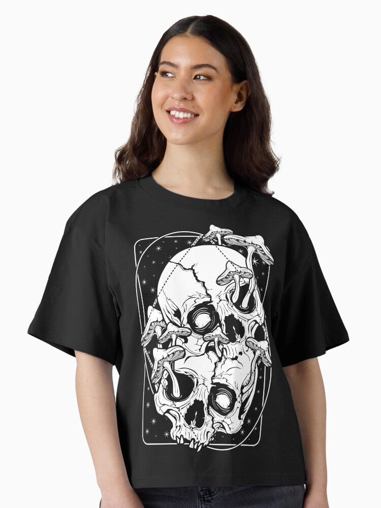 Overgrown mushrooms gone wild Boxy T Shirt Boxy T Shirt Viral TikTok Modern Aesthetic