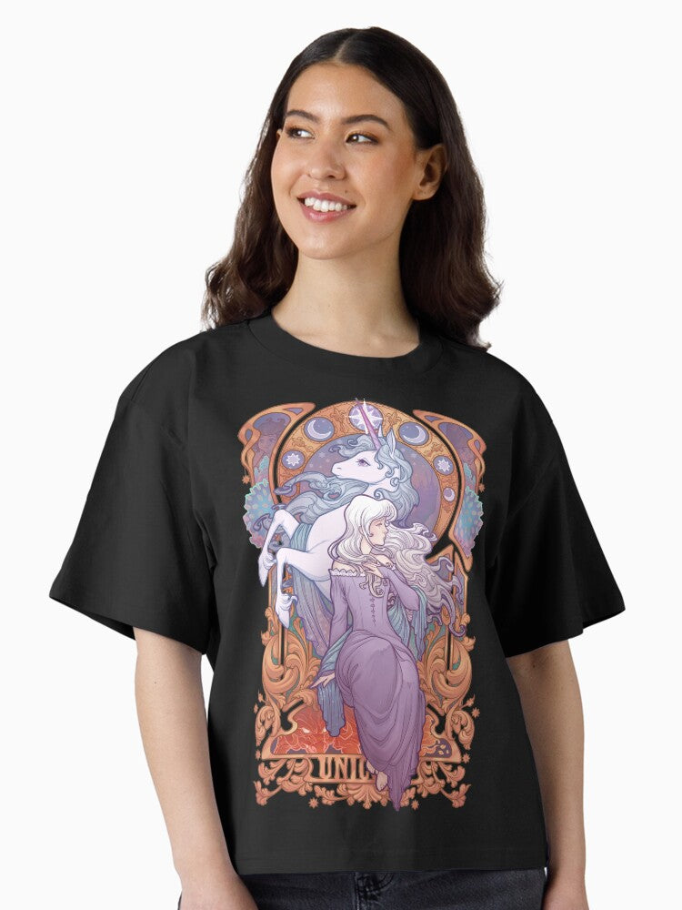 Lady Amalthea The Last Unicorn Boxy T Shirt Boxy T Shirt High Search Demand Relaxed Style