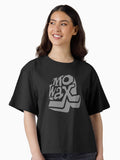 Record Label 3 grey Boxy T Shirt Boxy T Shirt Comfort Fit Modern Aesthetic