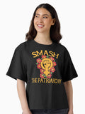 Smash the patriarchy Boxy T Shirt Boxy T Shirt Premium Print Relaxed Style