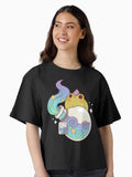 Dreamy water potion with wizard frog Boxy T Shirt Boxy T Shirt Comfort Fit Boxy Fit