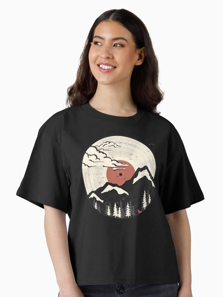 MTN LP Boxy T Shirt Boxy T Shirt Streetwear Style Modern Aesthetic
