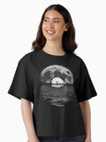 Moon Song Boxy T Shirt Women T Shirt Viral TikTok Best Seller Look