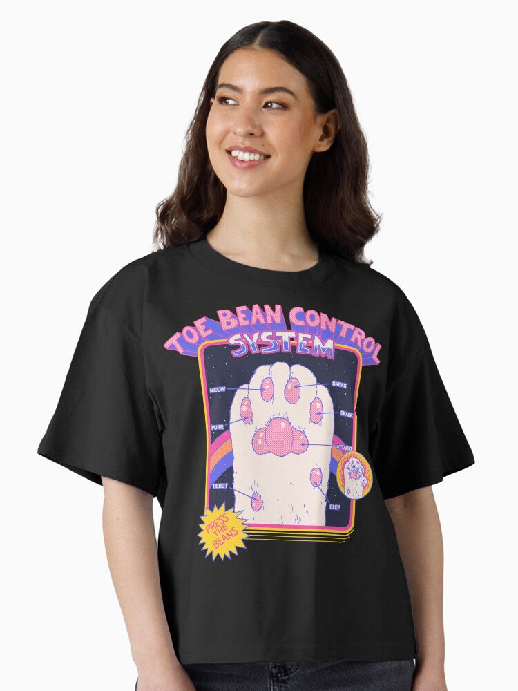 Toe Bean Control System Boxy T Shirt Boxy T Shirt Comfort Fit Modern Aesthetic