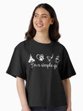 I m a Simple Girl Boxy T Shirt Boxy T Shirt Streetwear Style Modern Aesthetic