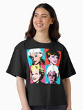Golden Warhol Girls Boxy T Shirt Boxy T Shirt Viral TikTok Relaxed Style