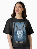 The Lonely Tarotesque Dark Boxy T Shirt Boxy T Shirt Streetwear Style Gift Ready