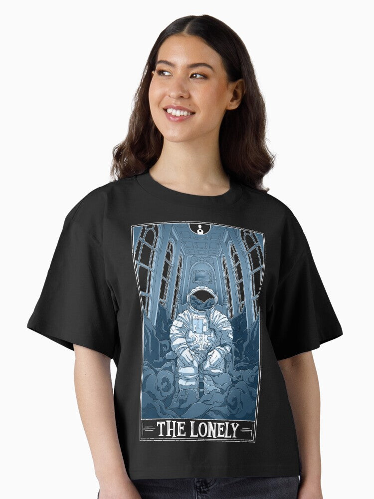 The Lonely Tarotesque Dark Boxy T Shirt Boxy T Shirt Streetwear Style Gift Ready