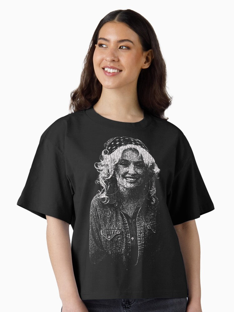 Retro Country Music Icon Portrait PERFECT GIFT FOR YOU AND FRIENDS Boxy T Shirt T Shirt Comfort Fit Pop Art Style