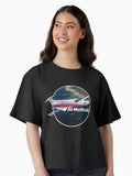 Pilatus PC12 Air Methods Boxy T Shirt Boxy T Shirt Premium Print Relaxed Style