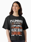 Skilled Trades Diploma Over College Degree Logic Design Boxy T Shirt Boxy T Shirt Premium Print Gift Ready