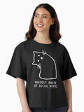 Vaguely Aware of Social Norms Boxy T Shirt Boxy T Shirt Streetwear Style Gift Ready