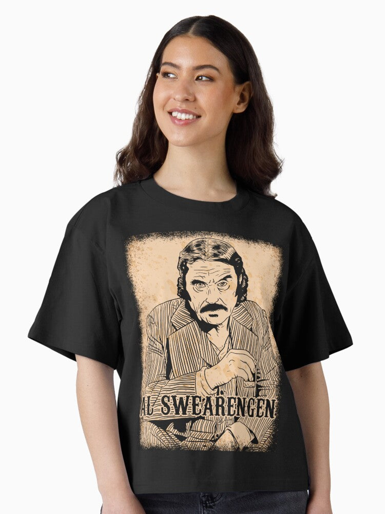Al Swearengen Deadwood Boxy T Shirt Boxy T Shirt High Search Demand Relaxed Style