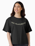 No Ragrets Boxy T Shirt Boxy T Shirt Premium Print Gift Ready