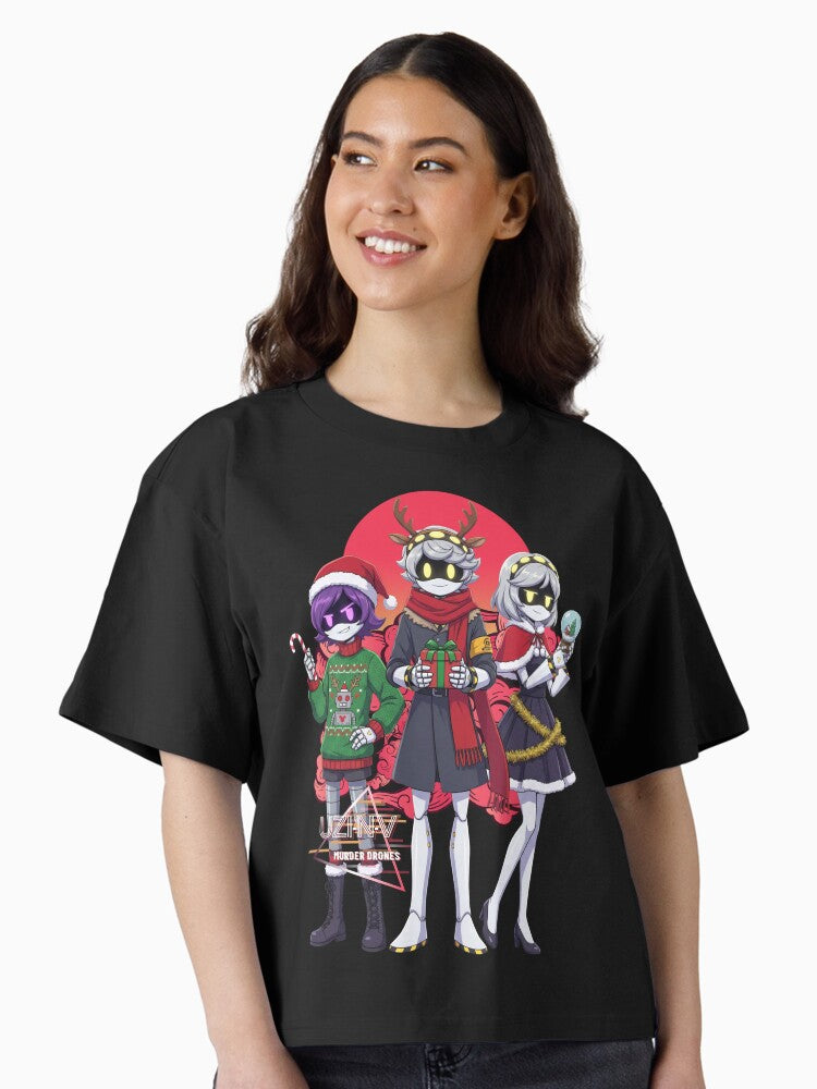 Murder Drones Retro Uzi x N x V Boxy T Shirt Boxy T Shirt Viral TikTok Relaxed Style