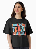 Groovy Feral Grandma Funny Retro Mother s Day Art Boxy T Shirt Boxy T Shirt High Search Demand Gift Ready