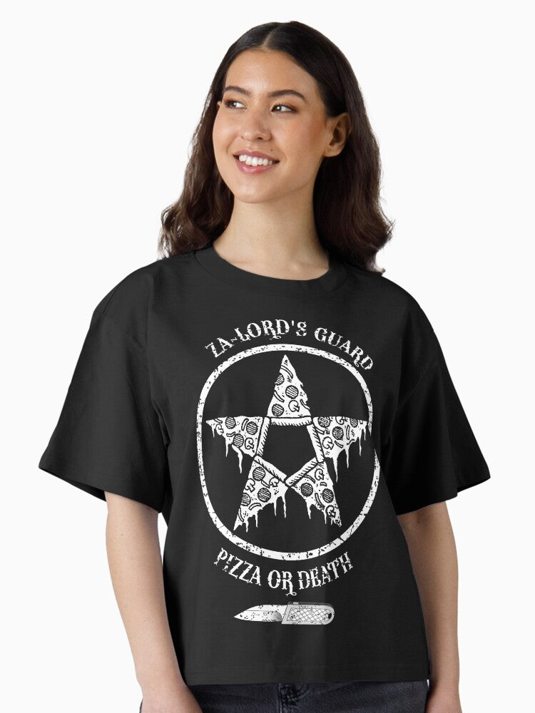 Za Lord s Guard Pizza or Death Boxy T Shirt Boxy T Shirt High Search Demand Boxy Fit
