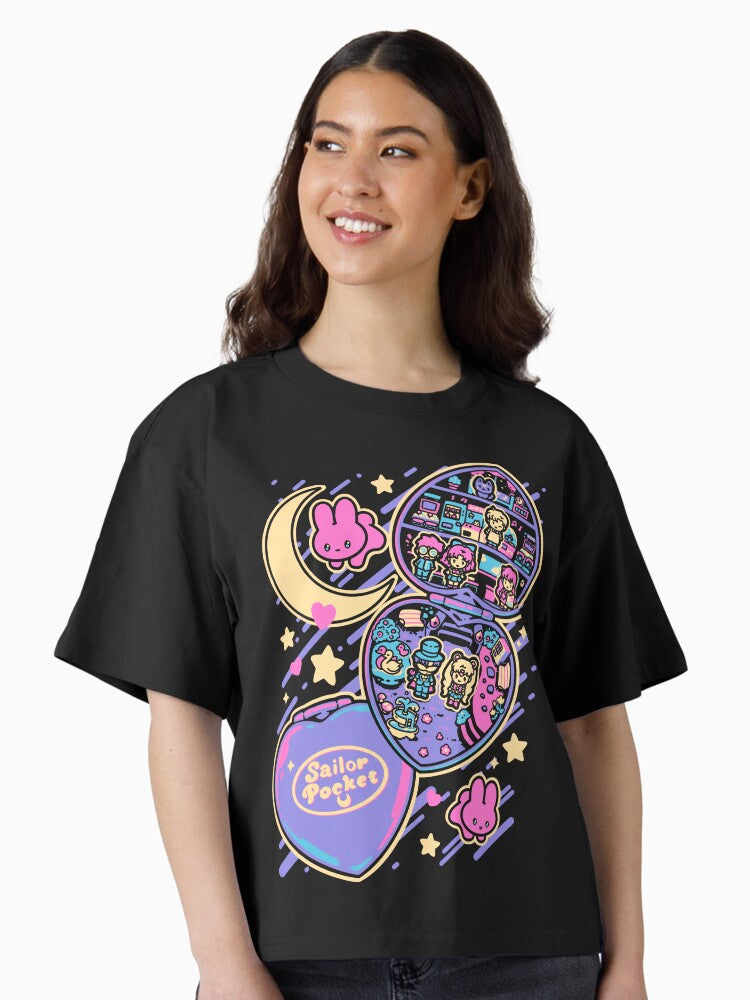Sailor Pocket Boxy T Shirt Boxy T Shirt Streetwear Style Boxy Fit