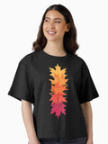 Falling Maple Warm dark Boxy T Shirt Boxy T Shirt Trending US Daily Wear