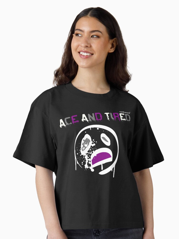 Ace And Tired Asexual Design Boxy T Shirt Boxy T Shirt High Search Demand Daily Wear