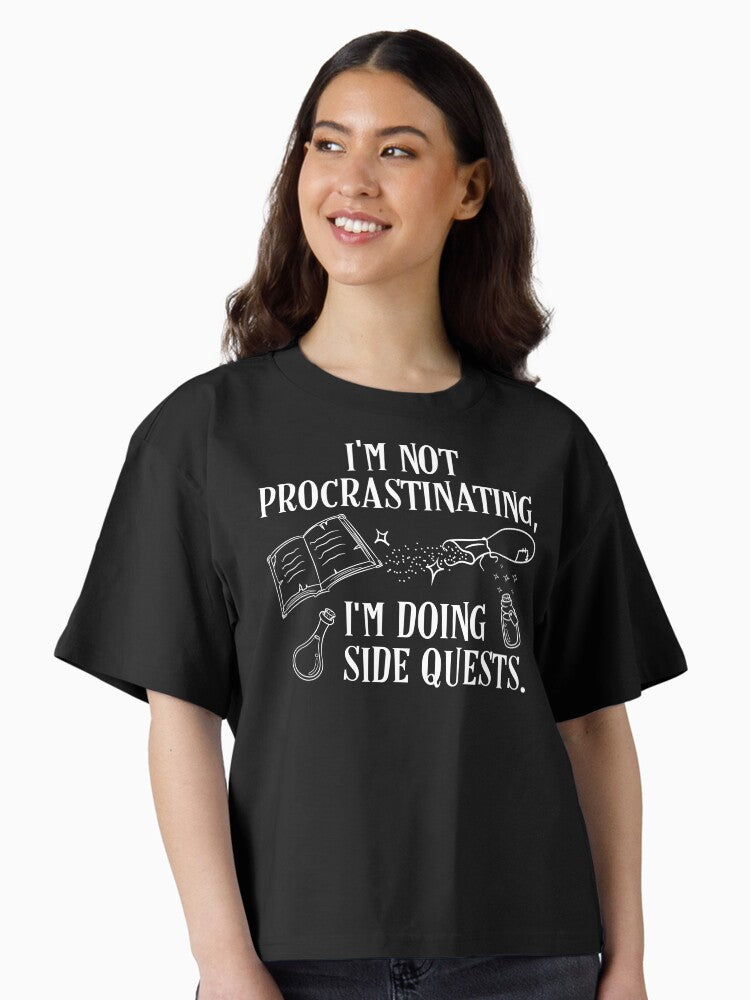 I m not Procrastinating I m Doing Side Quests Boxy T Shirt Boxy T Shirt Premium Print Boxy Fit