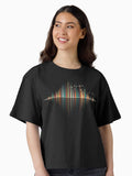 Nature s Music Sound Wave Boxy T Shirt Boxy T Shirt Premium Print Boxy Fit