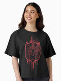Autobot Logo Prowl lines Boxy T Shirt Boxy T Shirt Streetwear Style Relaxed Style
