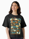 Library Magic School Boxy T Shirt Boxy T Shirt Viral TikTok Modern Aesthetic