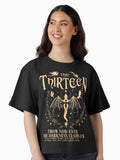 The Thirteen from now until Darkness Claims us Boxy T Shirt Boxy T Shirt High Search Demand Modern Aesthetic