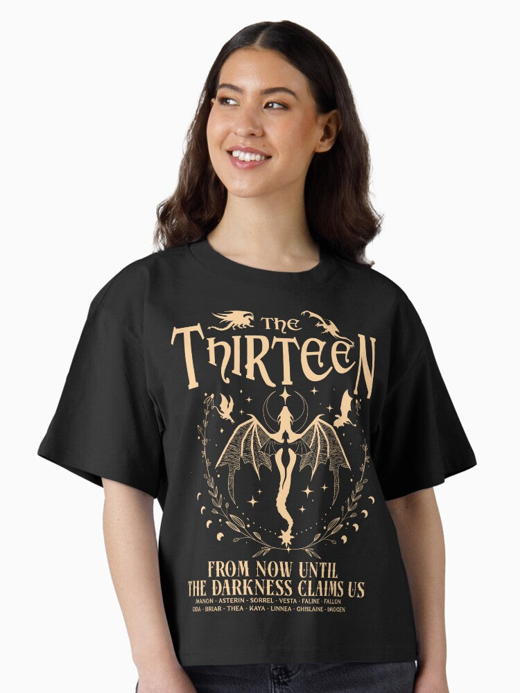 The Thirteen from now until Darkness Claims us Boxy T Shirt Boxy T Shirt High Search Demand Modern Aesthetic
