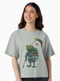 A Frog and His Son Boxy T Shirt Boxy T Shirt Viral TikTok Relaxed Style