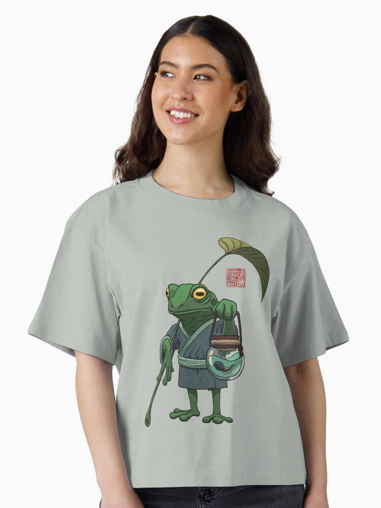 A Frog and His Son Boxy T Shirt Boxy T Shirt Viral TikTok Relaxed Style