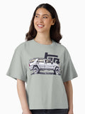 4th Gen 4Runner TRD Silver Boxy T Shirt Boxy T Shirt Streetwear Style Gift Ready