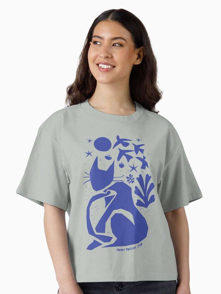 Matisse Vintage Art Boxy T Shirt Boxy T Shirt Viral TikTok Relaxed Style