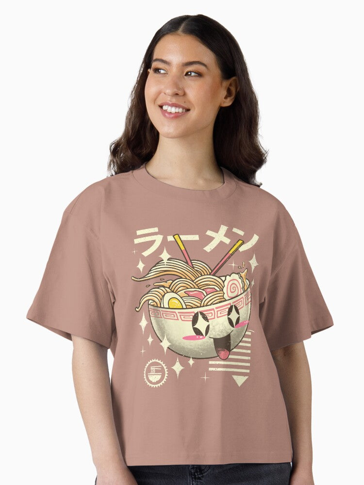 Kawaii Ramen Boxy T Shirt Boxy T Shirt Premium Print Gift Ready