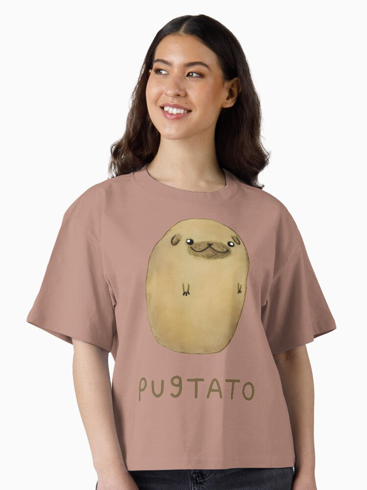 Pugtato Boxy T Shirt Boxy T Shirt Streetwear Style Boxy Fit