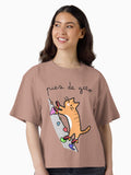 Pies de Gato Cesar Tabby Boxy T Shirt Boxy T Shirt Comfort Fit Daily Wear