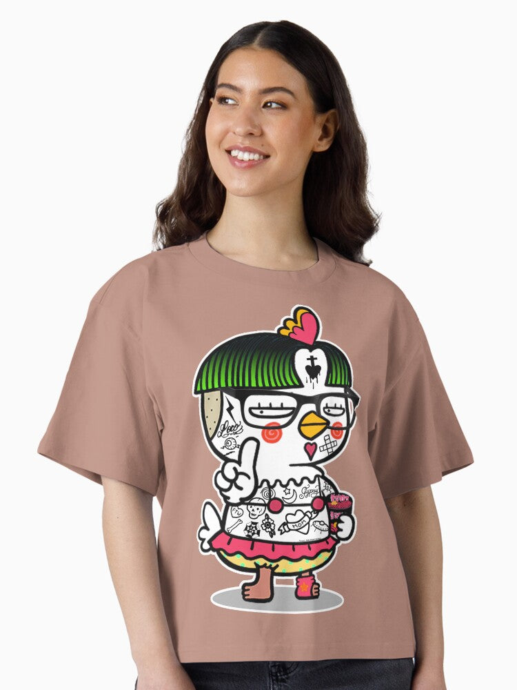 Hochi Remix Spicy Korean Noodles Boxy T Shirt Boxy T Shirt Streetwear Style Boxy Fit