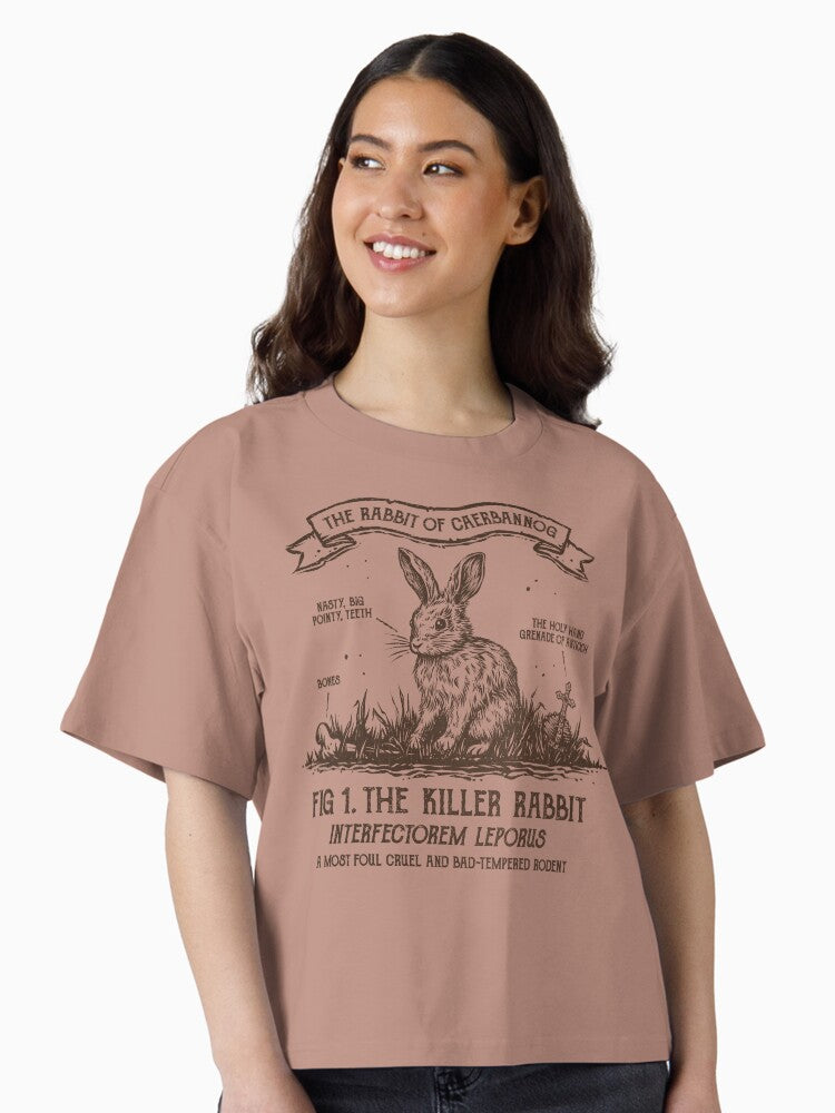 The Rabbit of Caerbannog Boxy T Shirt Boxy T Shirt Premium Print Daily Wear