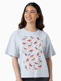Bluebirds Boxy T Shirt Boxy T Shirt Viral TikTok Modern Aesthetic