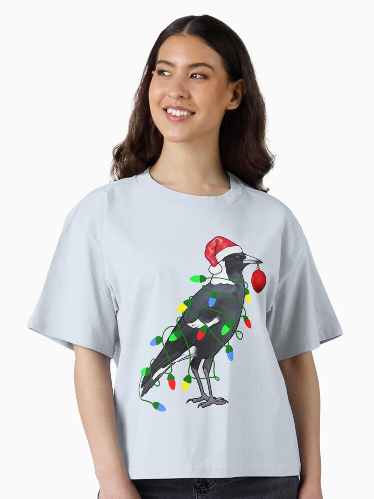 Extra Festive Magpie Boxy T Shirt Boxy T Shirt Viral TikTok Gift Ready