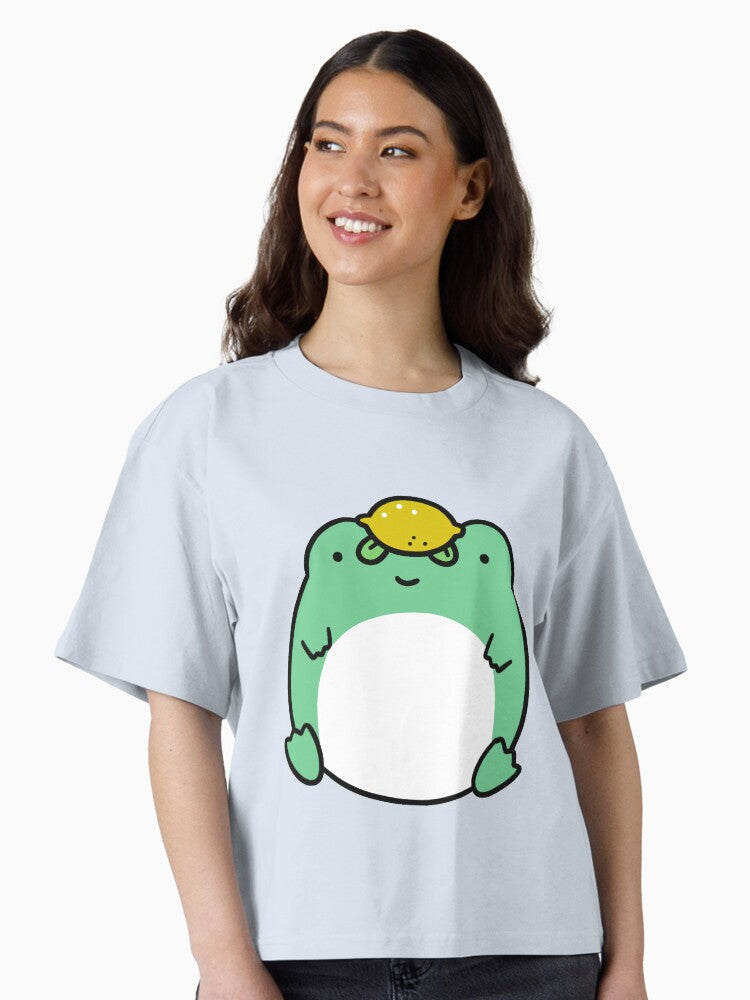 Lemon Frog Boxy T Shirt Boxy T Shirt Trending US Relaxed Style