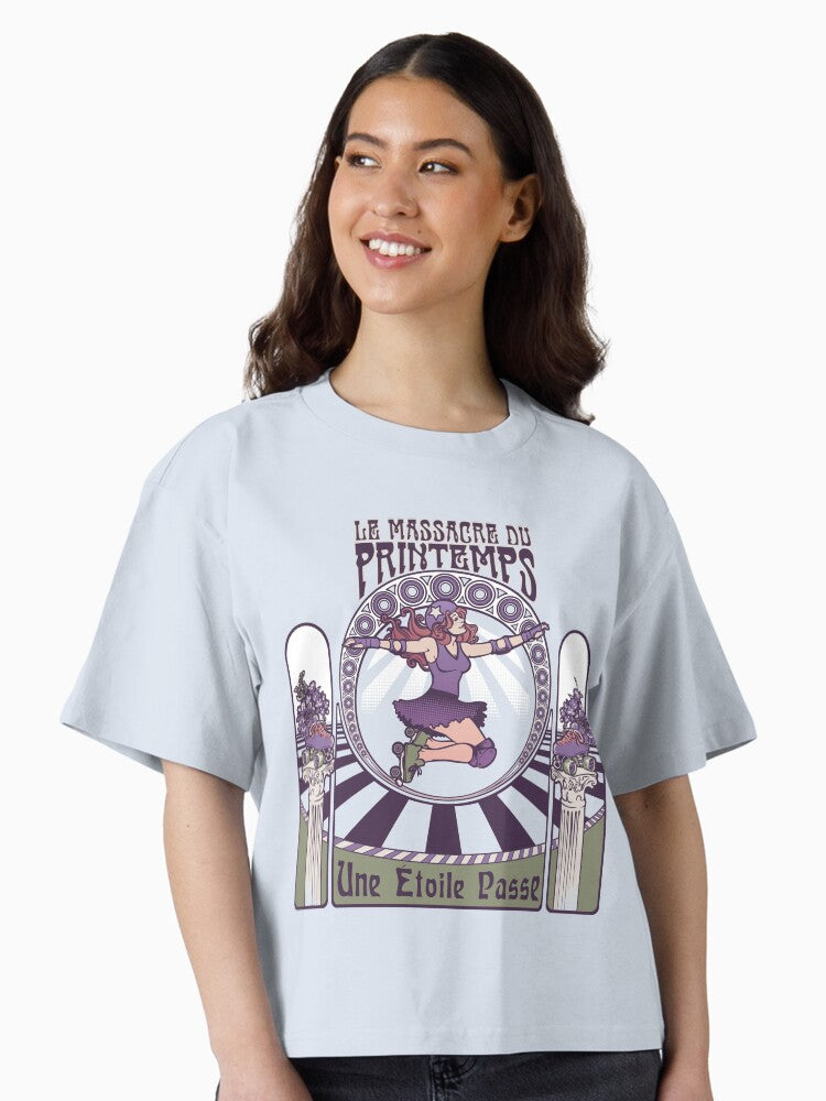 Roller Derby Nouveau The Massacre of Spring French Boxy T Shirt Boxy T Shirt High Search Demand Relaxed Style