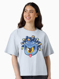 Little Beholder Cute D D Adventures Boxy T Shirt Boxy T Shirt Streetwear Style Boxy Fit