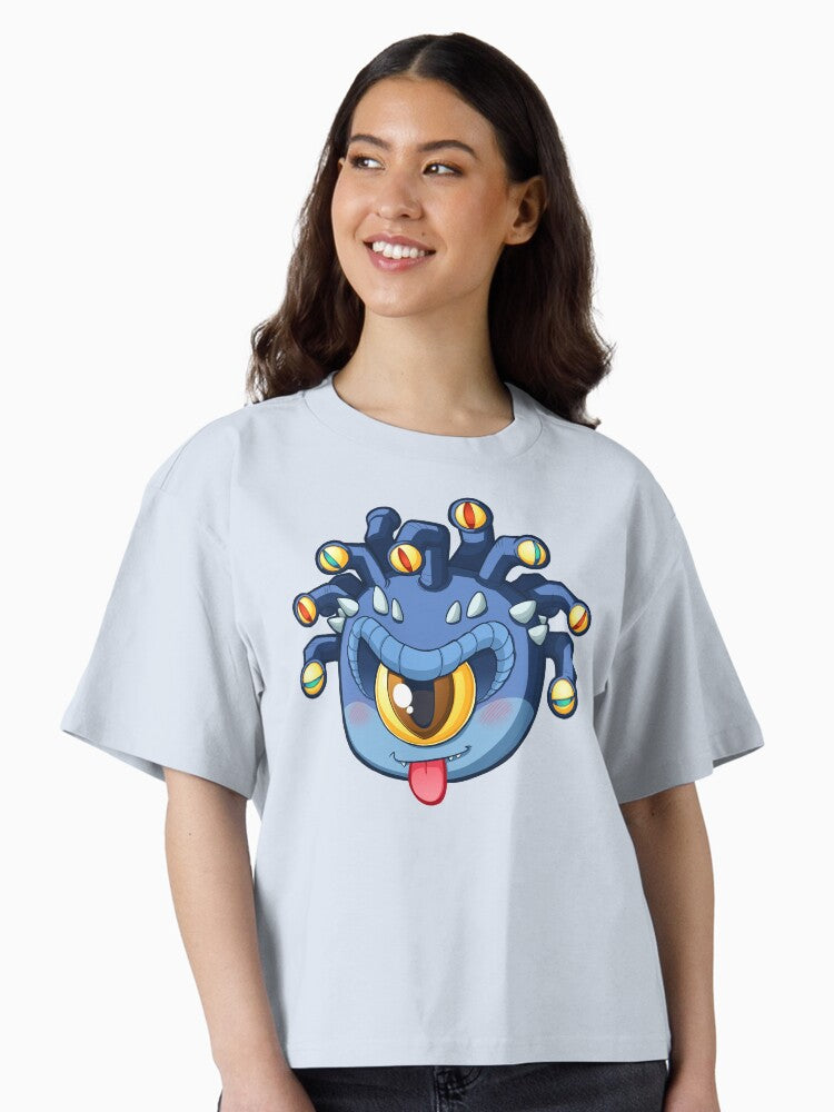 Little Beholder Cute D D Adventures Boxy T Shirt Boxy T Shirt Streetwear Style Boxy Fit