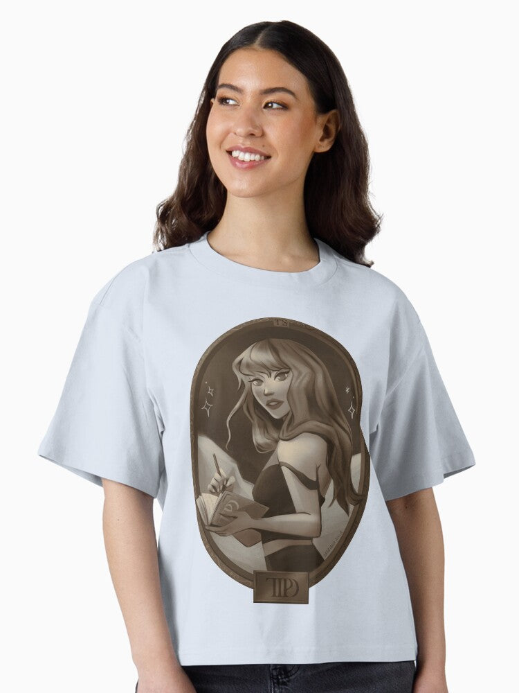 Tortured Poet Sepia Boxy T Shirt Boxy T Shirt High Search Demand Daily Wear