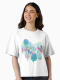 Hidden unicorn rainbow woods on a white background Boxy T Shirt Boxy T Shirt Viral TikTok Modern Aesthetic