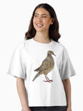Watercolor Mourning Dove Boxy T Shirt Boxy T Shirt Premium Print Relaxed Style