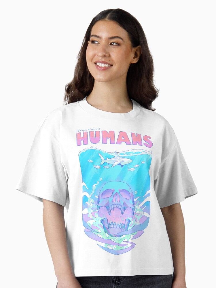 HUMANS Boxy T Shirt Boxy T Shirt Viral TikTok Relaxed Style